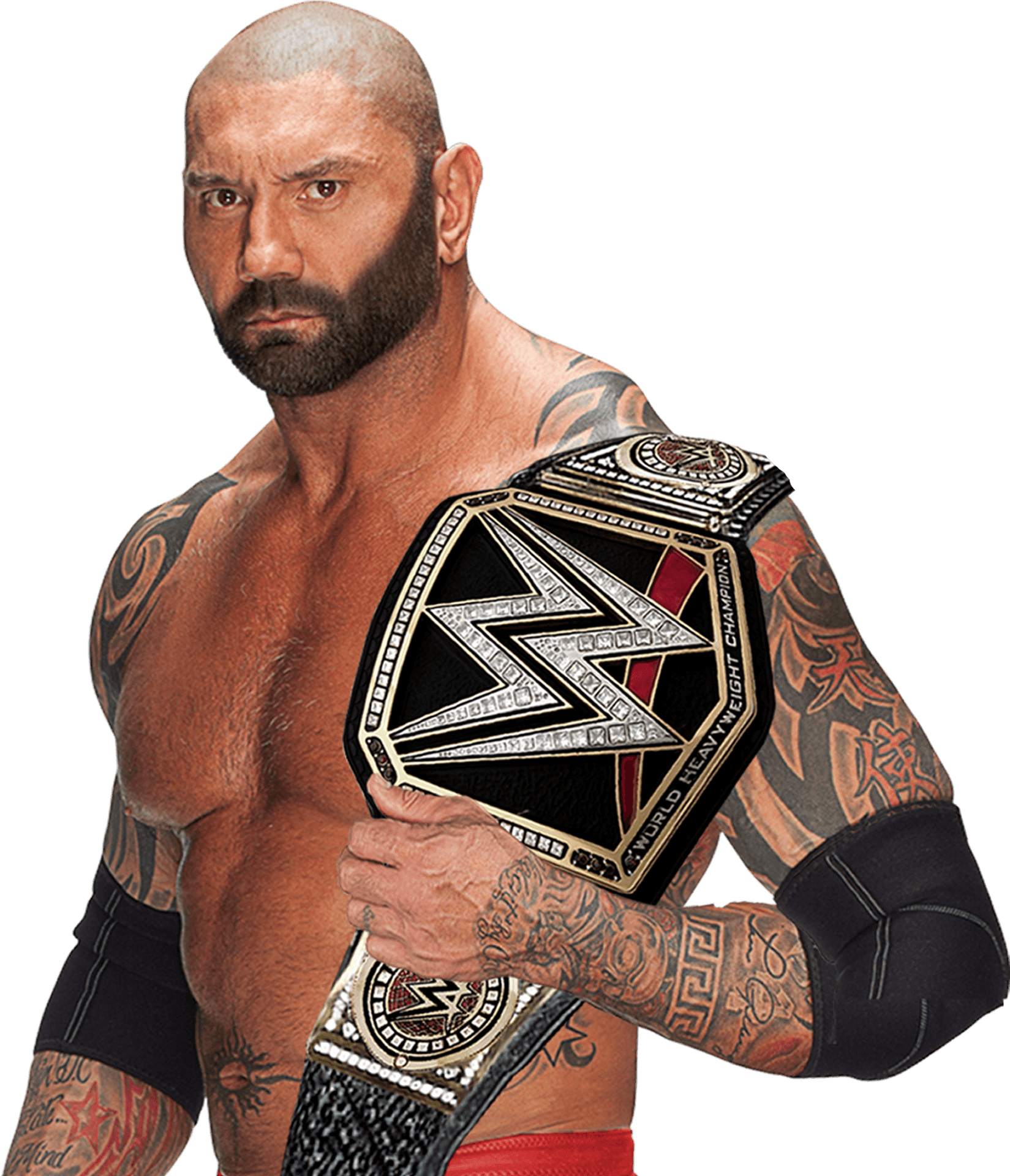 W W E Champion With Title Belt PNG Image