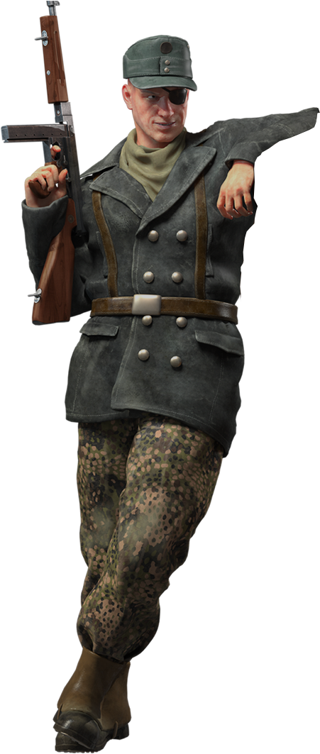 W W I I Soldier With Rifle PNG Image