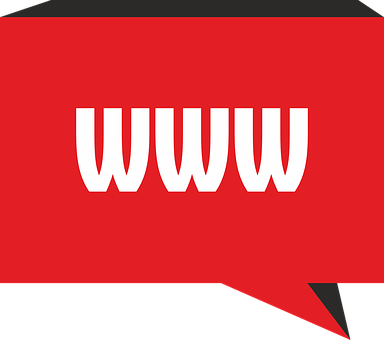 W W W Icon Speech Bubble Red Background PNG Image