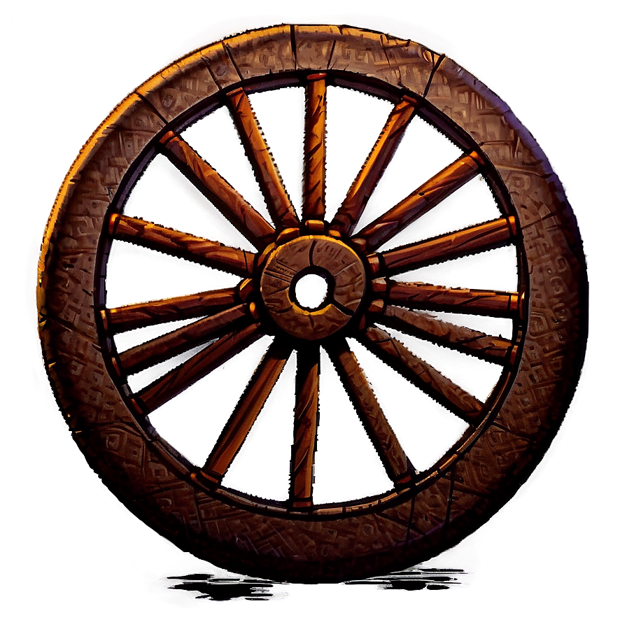 Wagon Wheel Silhouette Png Cte PNG Image