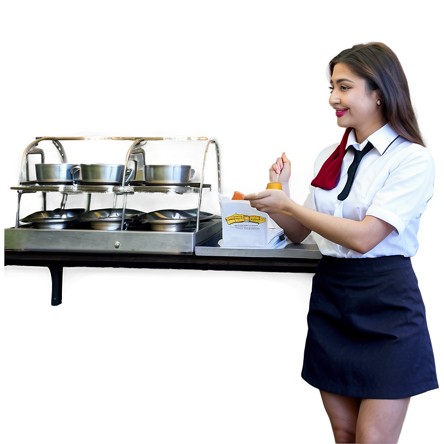 Waitress At Work Png Npf PNG Image