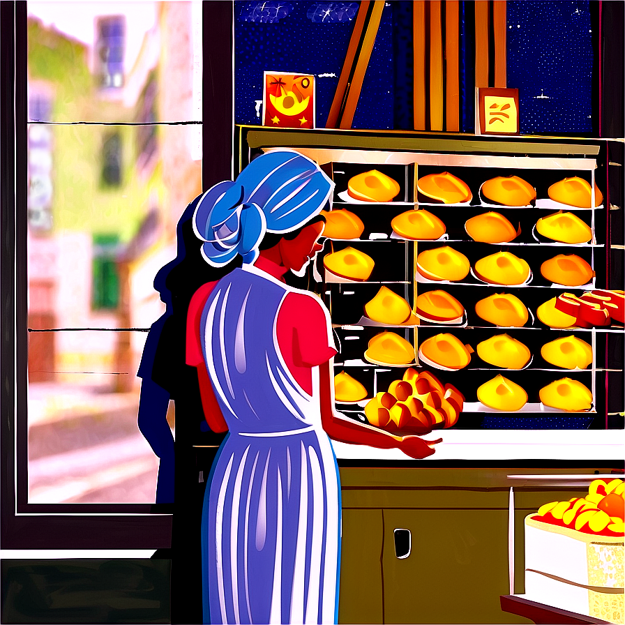 Waitress In Bakery Png 6 PNG Image