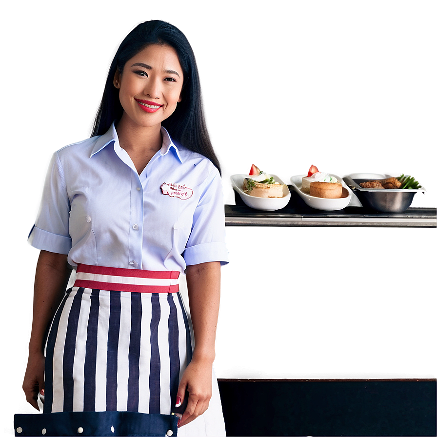 Waitress In Bistro Png 06272024 PNG Image