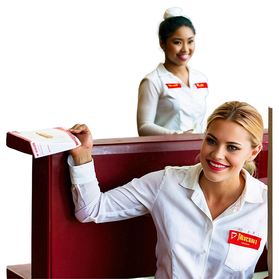 Waitress In Fast Food Chain Png 84 PNG Image