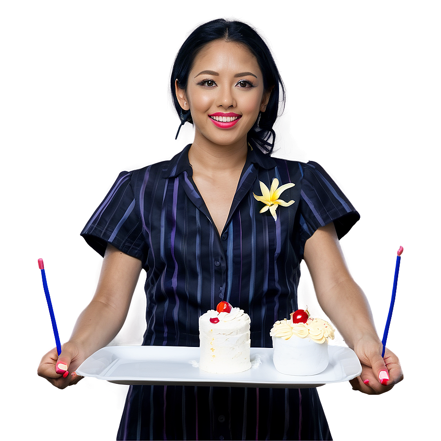 Waitress With Cake Png Skp9 PNG Image