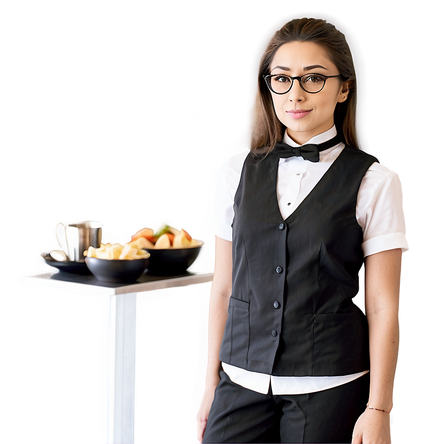 Waitress With Glasses Png 66 PNG Image