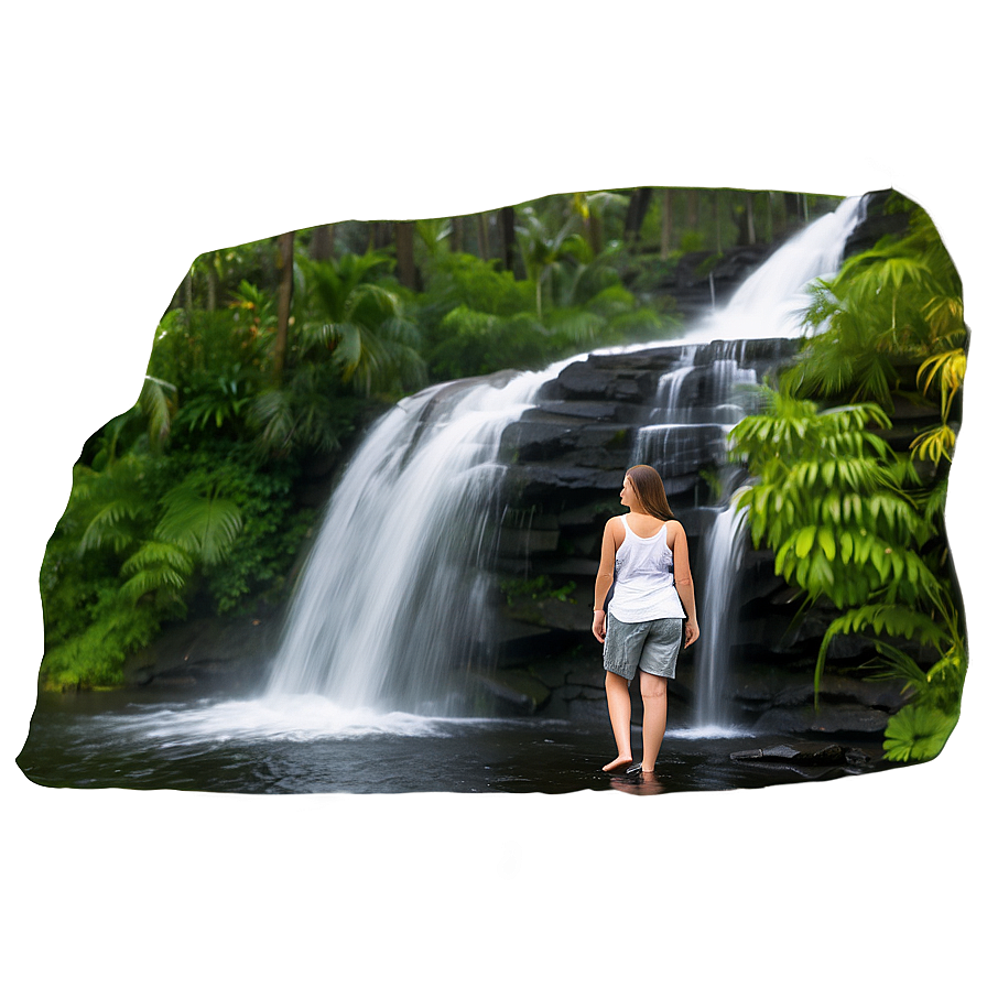 Walking By Waterfalls Png 41 PNG Image