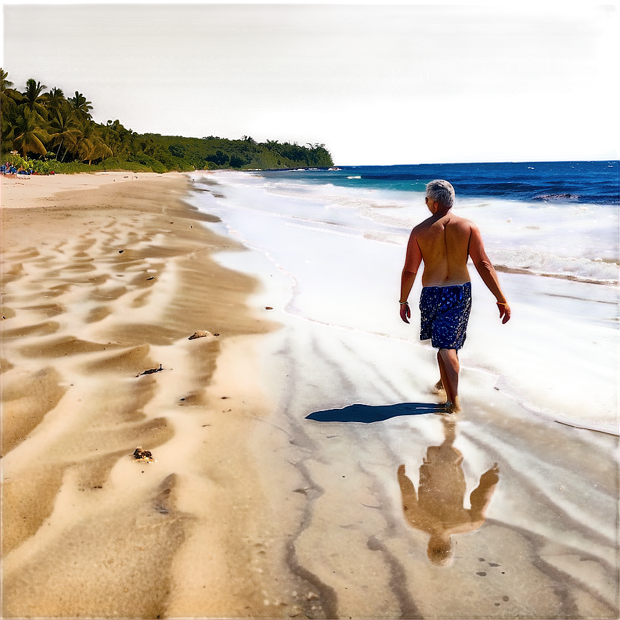 Walking On A Sandy Beach Png 37 PNG Image