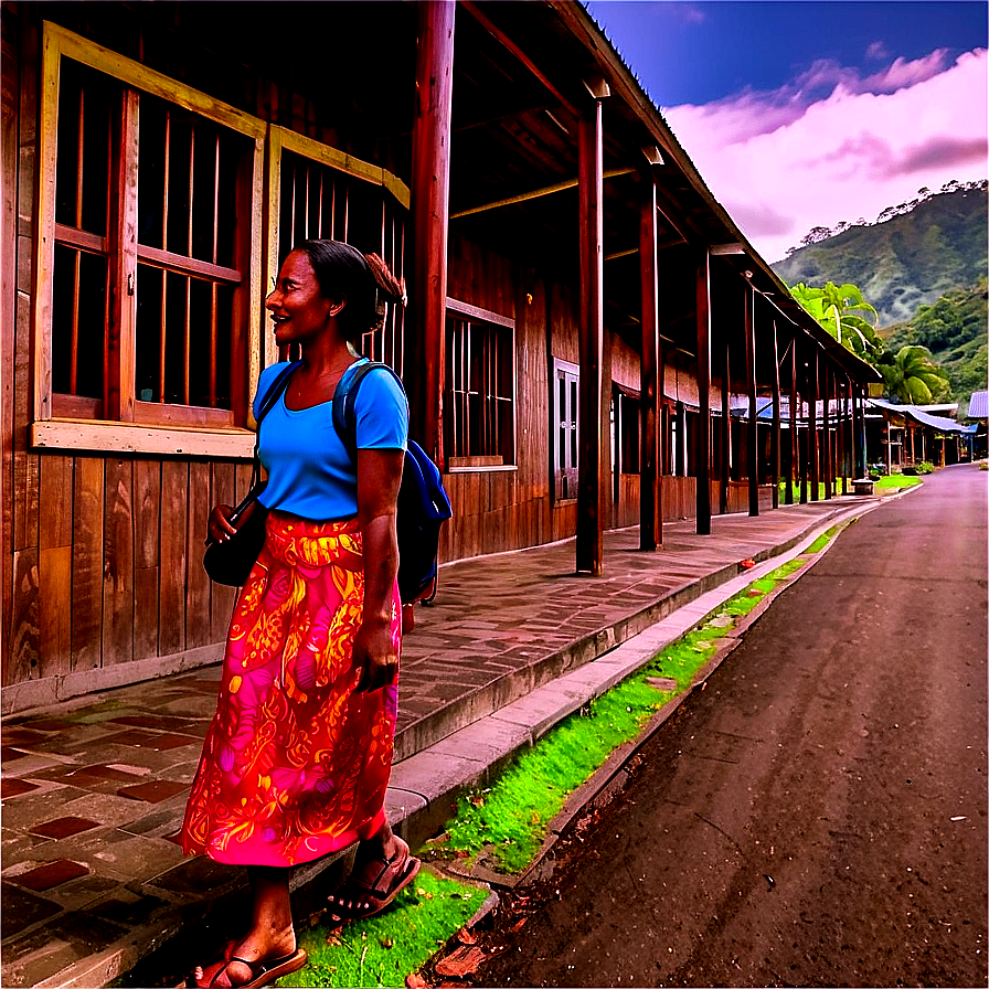 Walking Through A Historic Town Png 11 PNG Image