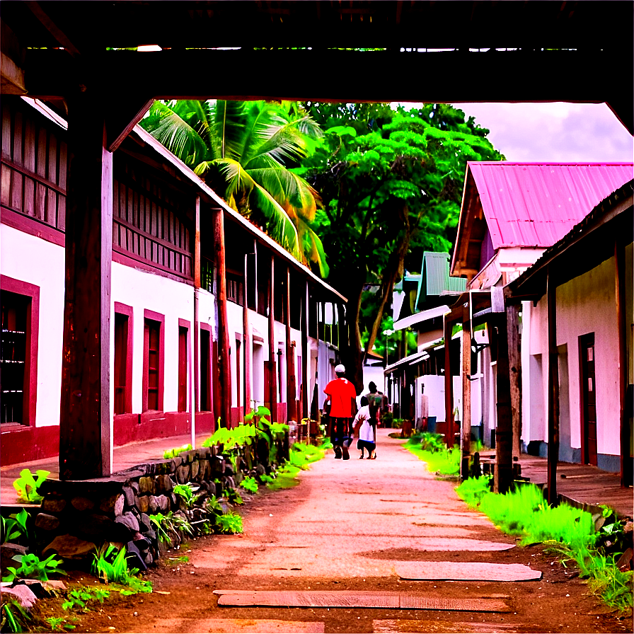 Walking Through A Historic Town Png Xwq PNG Image