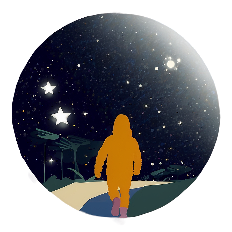 Walking Under The Stars Png Lpy PNG Image