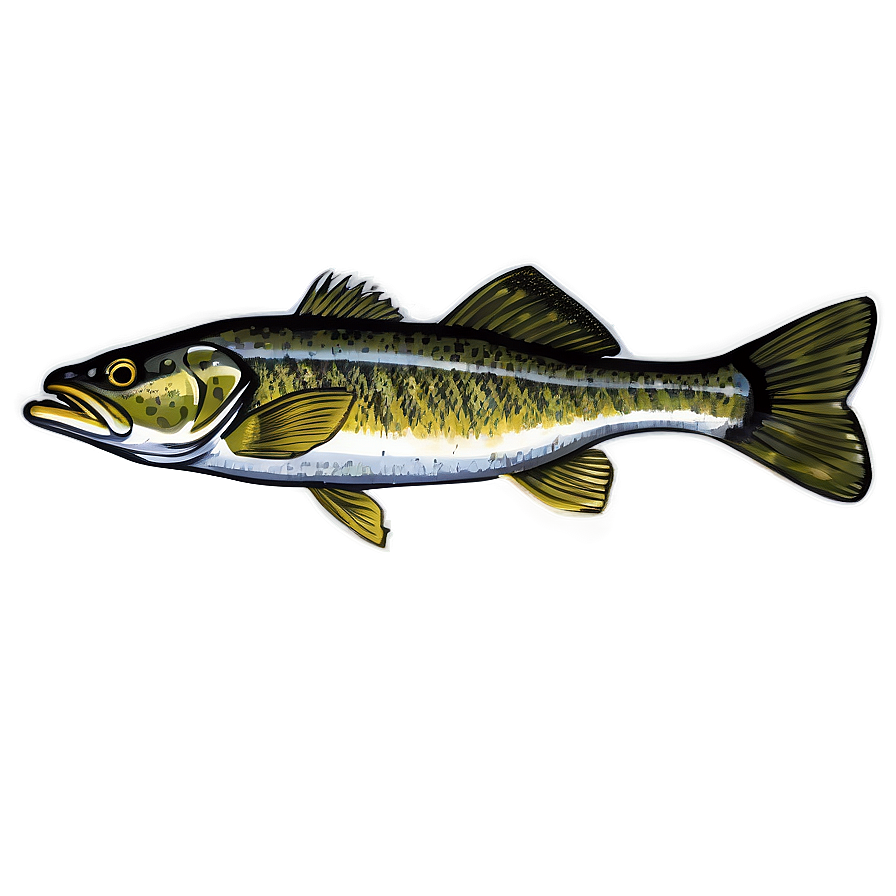 Walleye Illustration Png 36 PNG Image