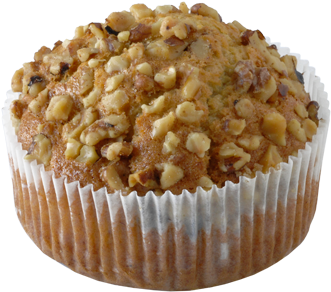 Walnut Topped Muffin PNG Image