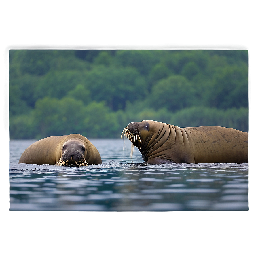 Walrus Colony Life Png Guw PNG Image