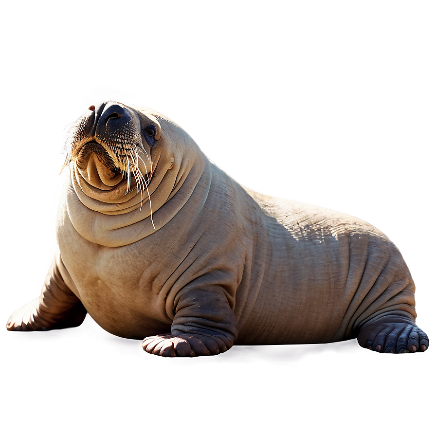 Walrus Sunbathing Illustration Png Rjp59 PNG Image