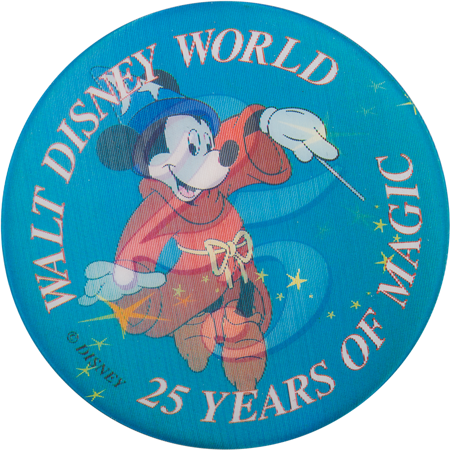 Walt Disney World25th Anniversary Mickey Mouse PNG Image