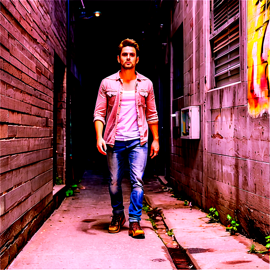 Wanderer In Alley Png Ucv PNG Image