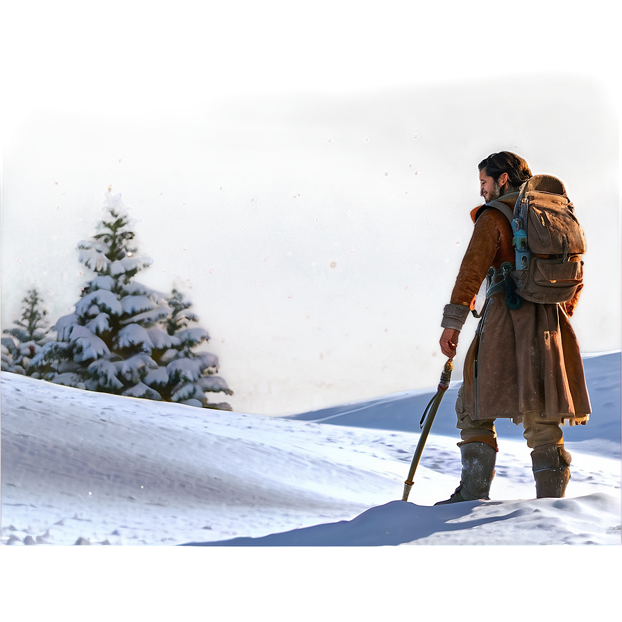 Wanderer In Snow Png Vve PNG Image