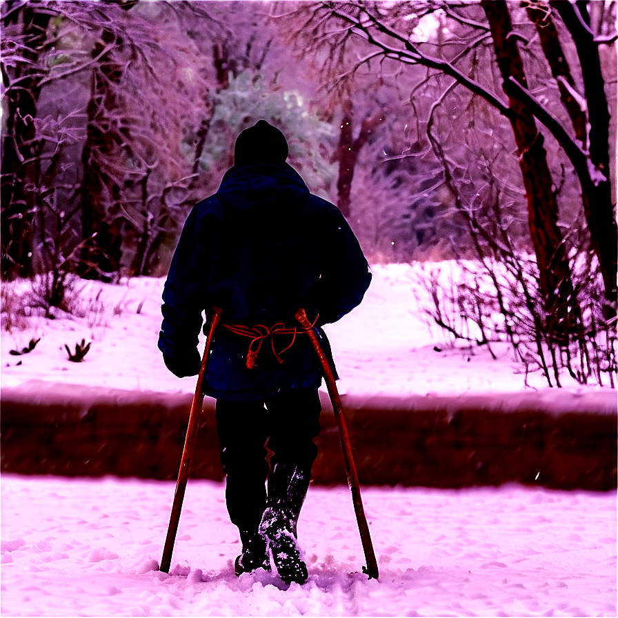 Wanderer In Winter Png Vdd PNG Image