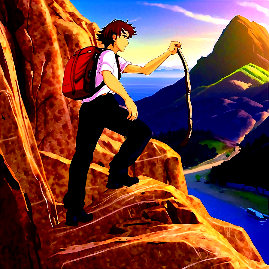 Wanderer On Cliff Png Jdd PNG Image