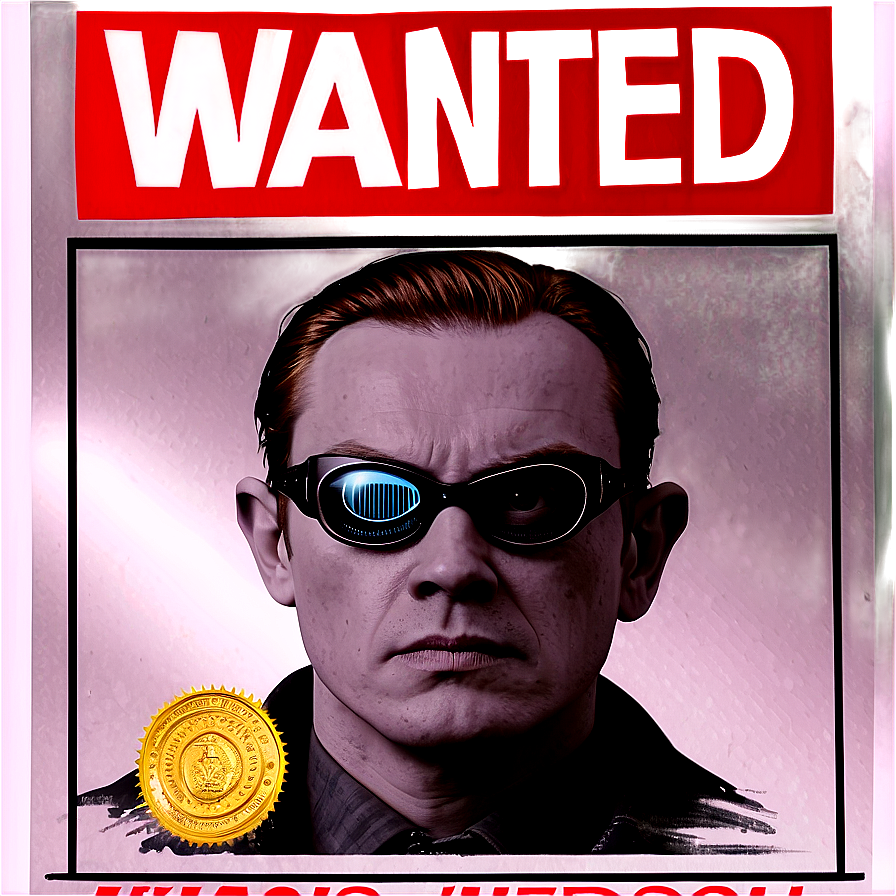 Wanted Spy Poster Png 06112024 PNG Image