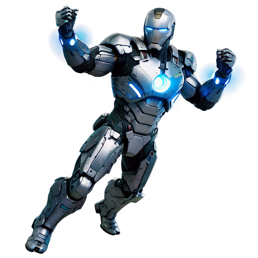 War Machine Dynamic Pose Png 59 PNG Image