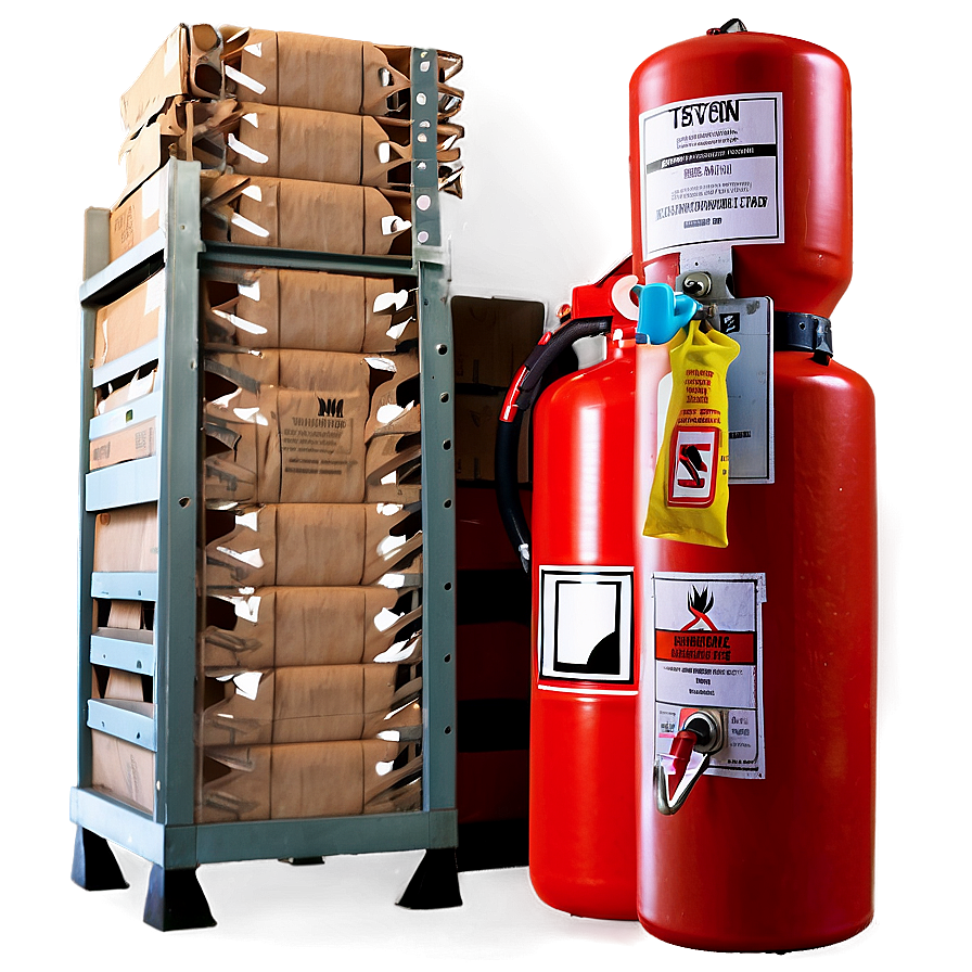 Warehouse Fire Safety Equipment Png Som PNG Image