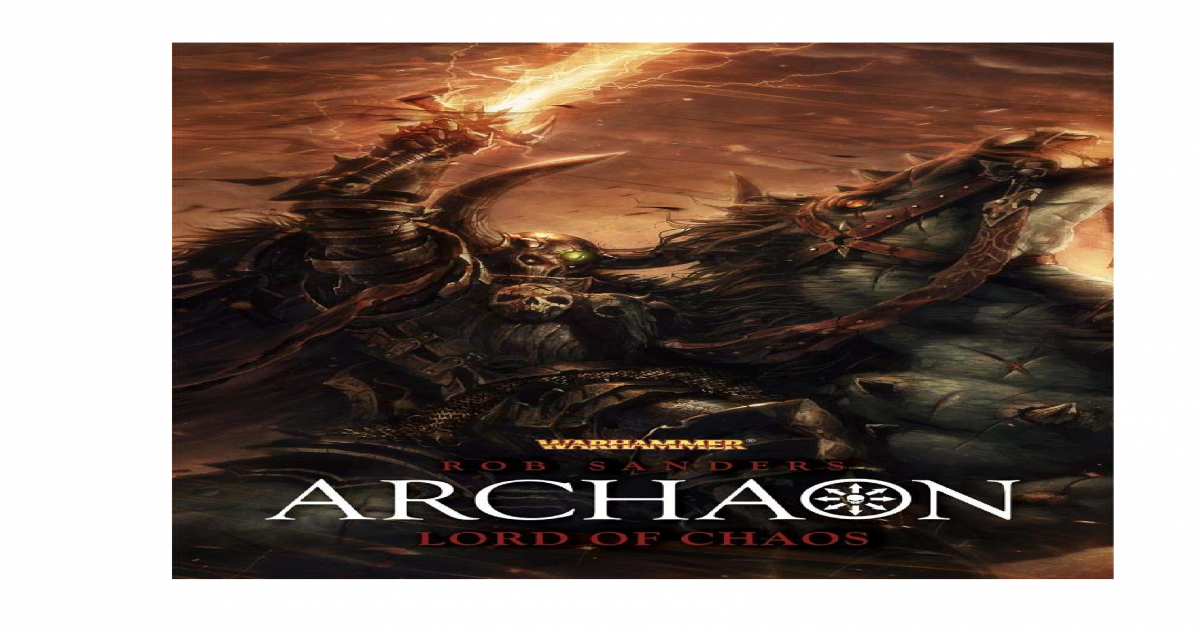 Warhammer Archaon Lordof Chaos Artwork PNG Image