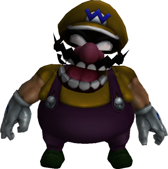 Wario3 D Model Grin PNG Image