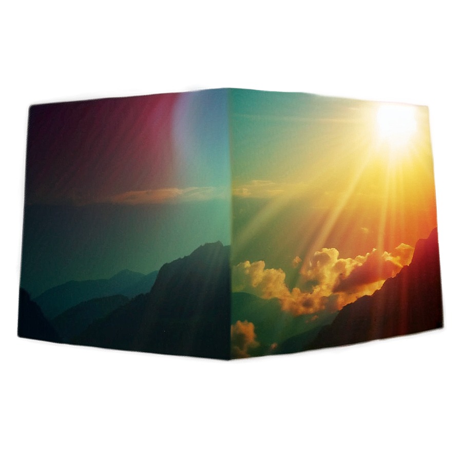 Warm Light Leak Overlay Png Stg33 PNG Image