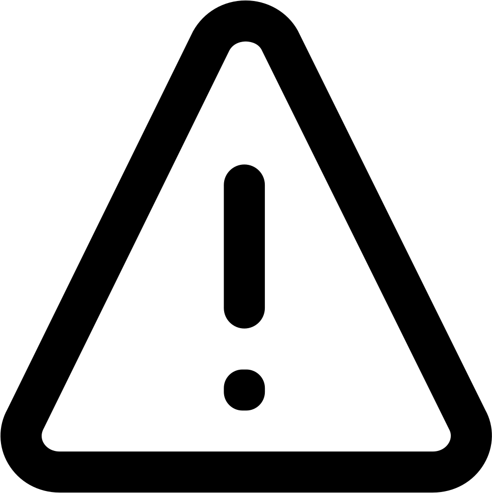 Warning Sign Alert Icon PNG Image