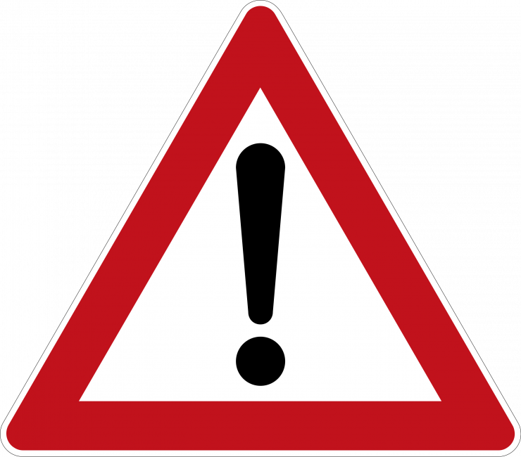 Warning Sign Exclamation Point PNG Image