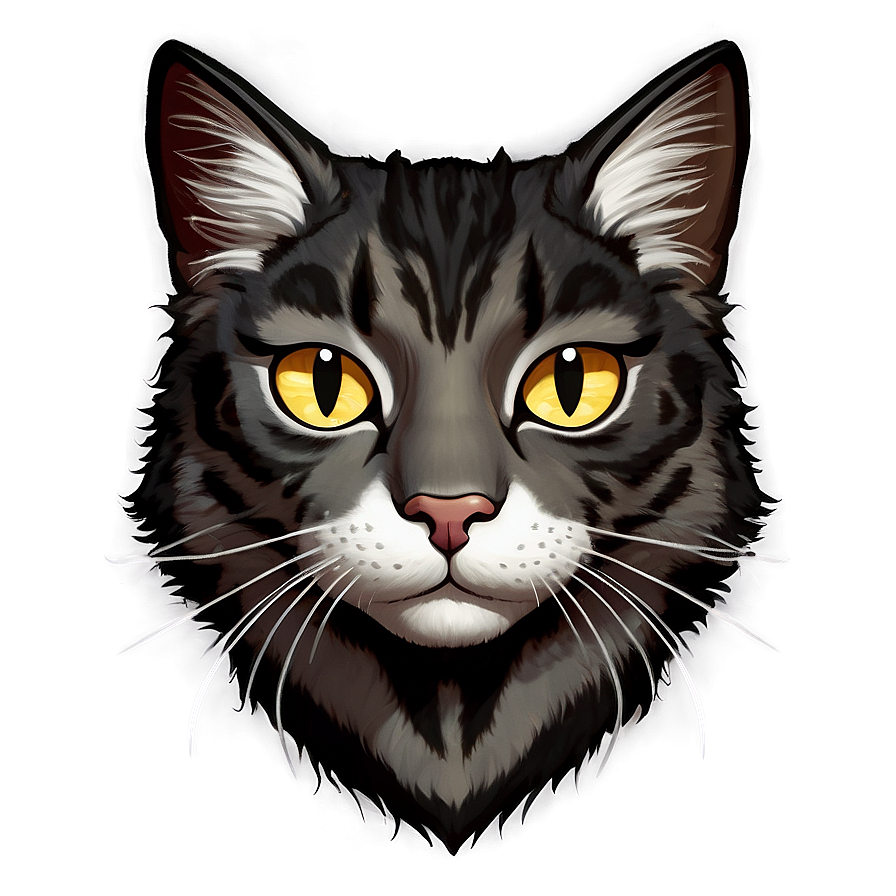 Warrior Cat Face Png 40 PNG Image