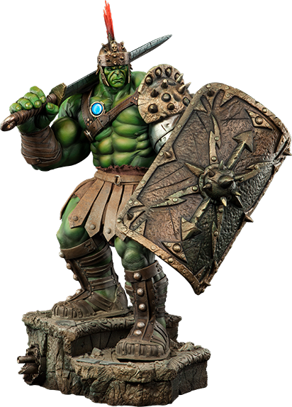 Warrior_ Hulk_ Statue.png PNG Image