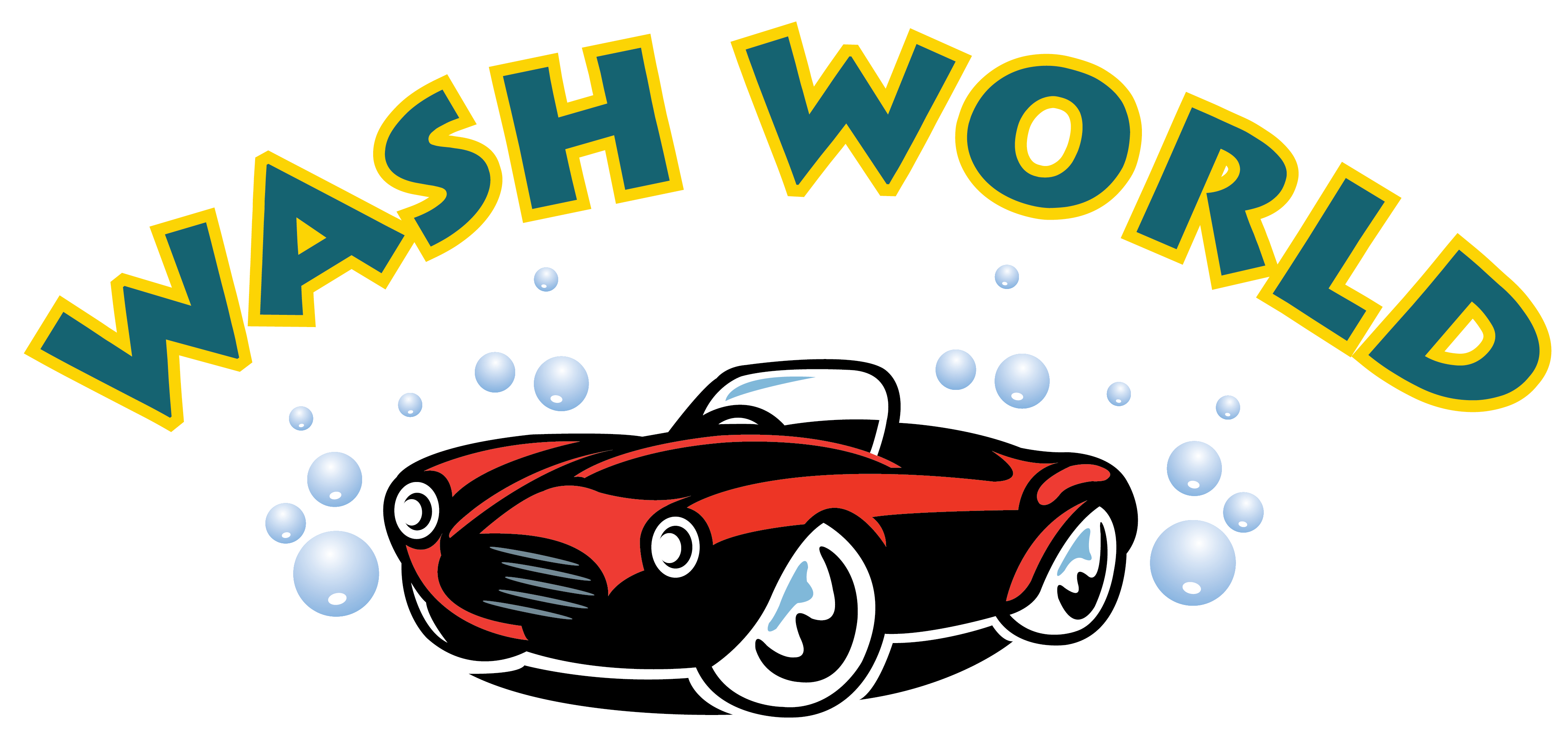 Wash World Car Clean Logo PNG Image