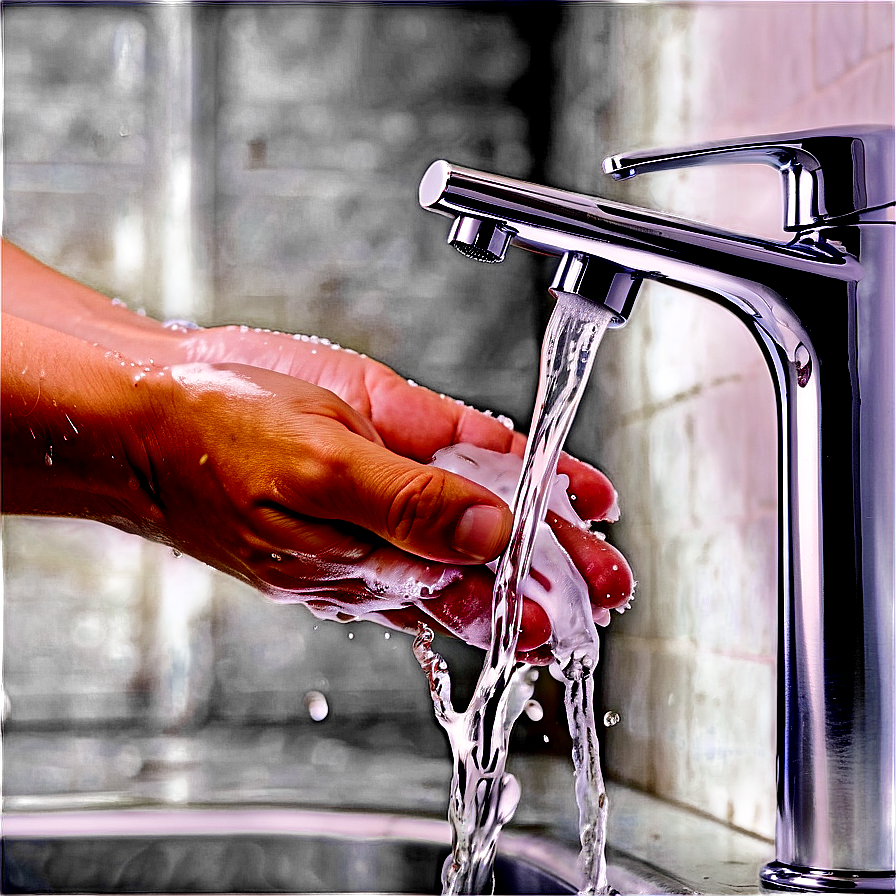 Washing Hands Under Tap Water Png 06122024 PNG Image