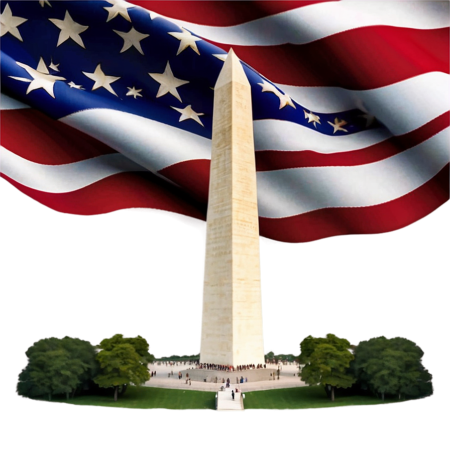 Washington Monument 4th Of July Theme Png 68 PNG Image