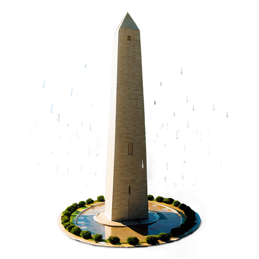 Washington Monument During Rain Png Esi PNG Image