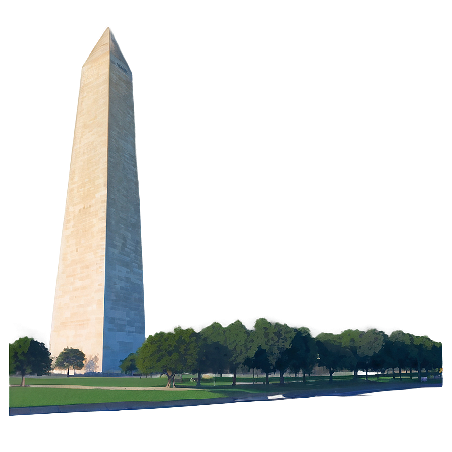 Washington Monument Foggy Morning Png 23 PNG Image