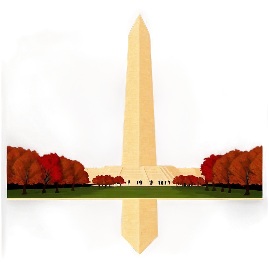 Washington Monument In Bold Colors Png Yim87 PNG Image