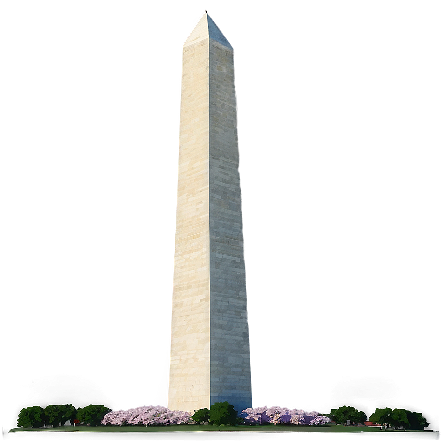 Washington Monument Spring Landscape Png 06202024 PNG Image