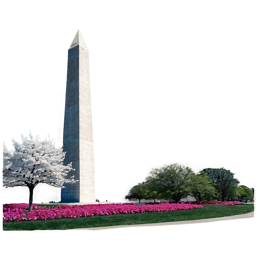 Washington Monument Spring Landscape Png Dna46 PNG Image