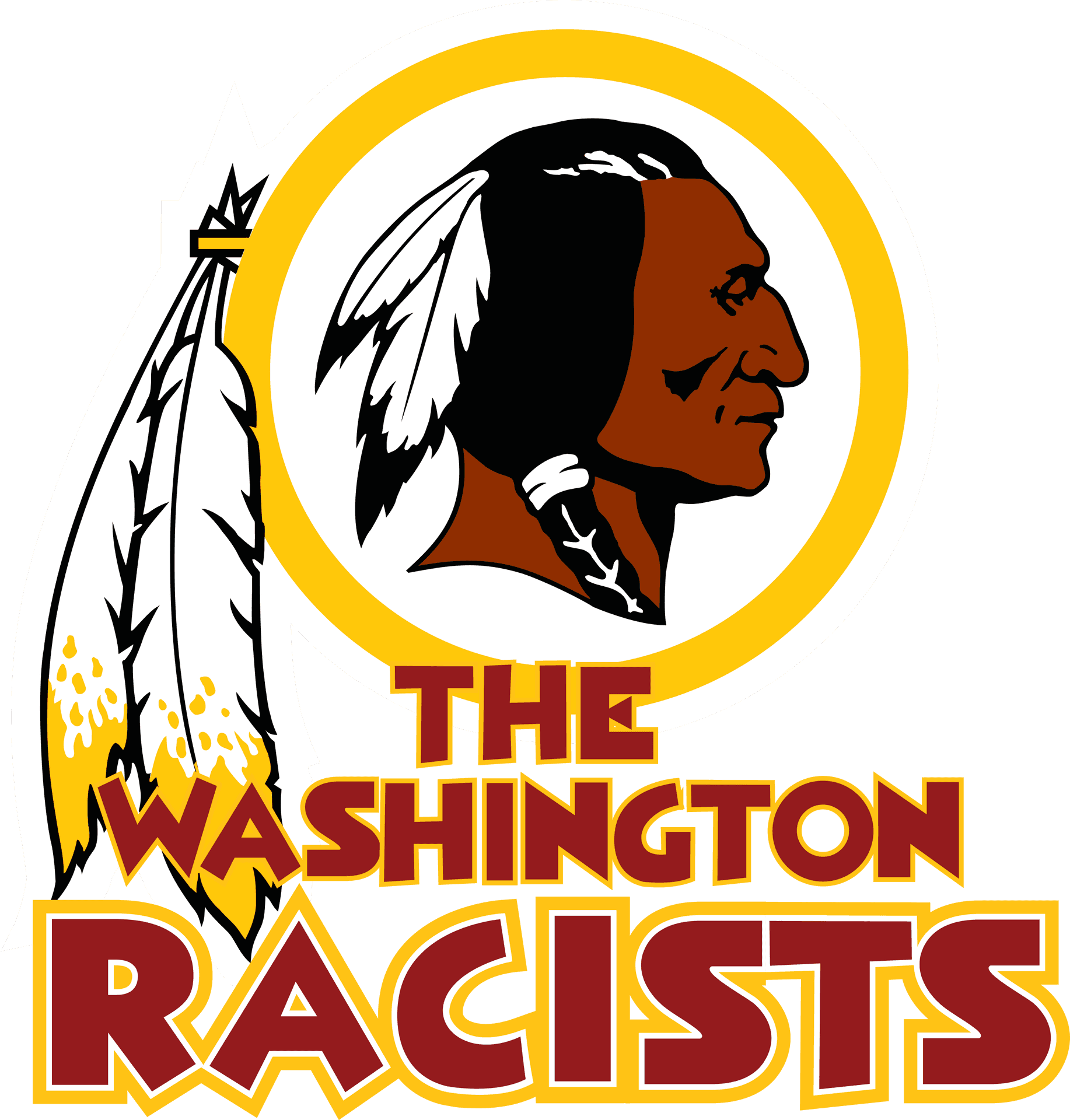 Washington Racists Parody Logo PNG Image