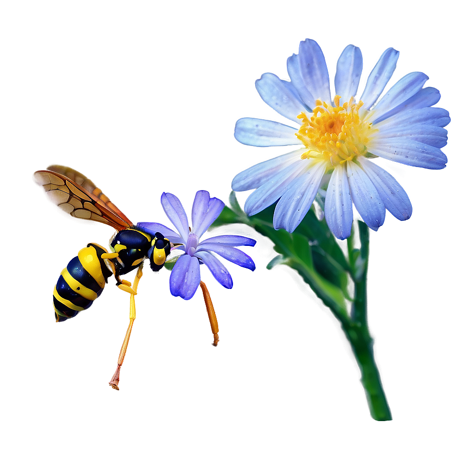 Wasp On Flower Png Cph86 PNG Image