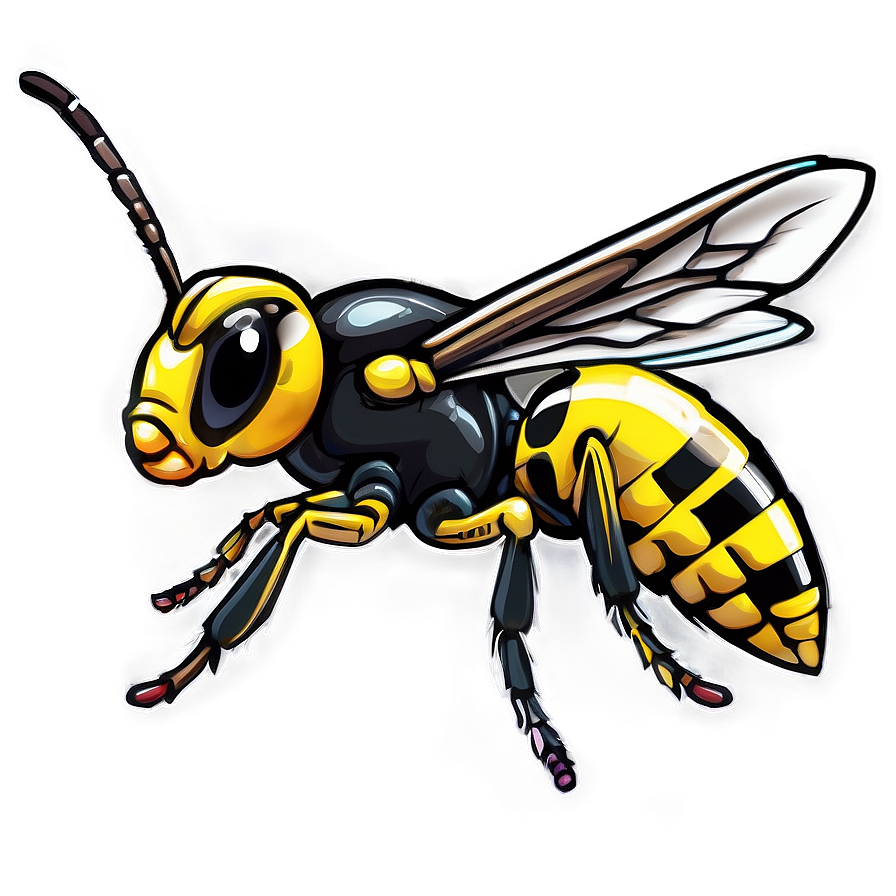 Wasp Vector Art Png 05242024 PNG Image