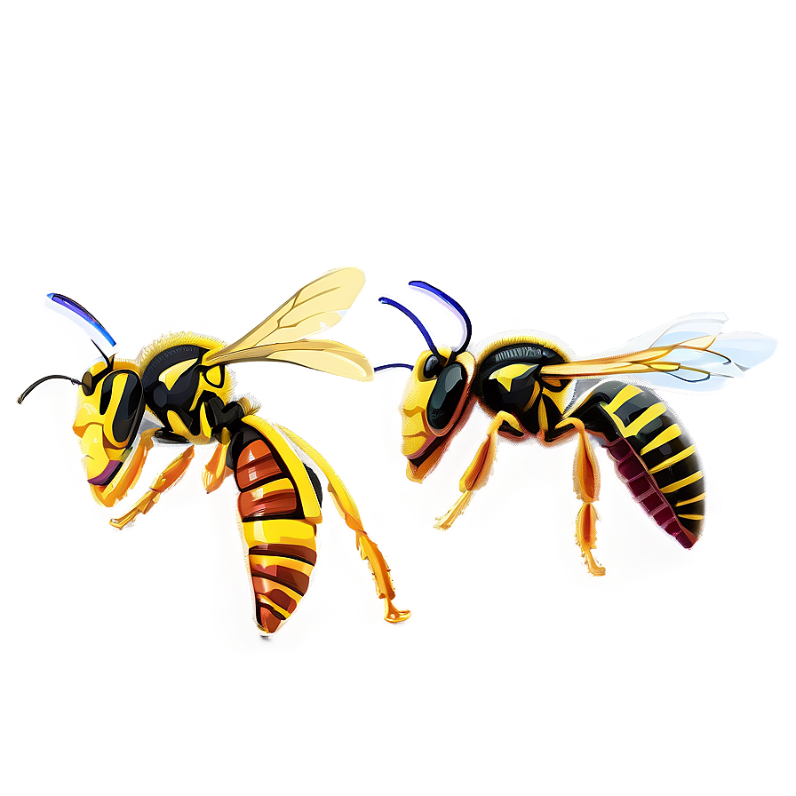 Wasp Vs. Bee Comparison Png 05242024 PNG Image