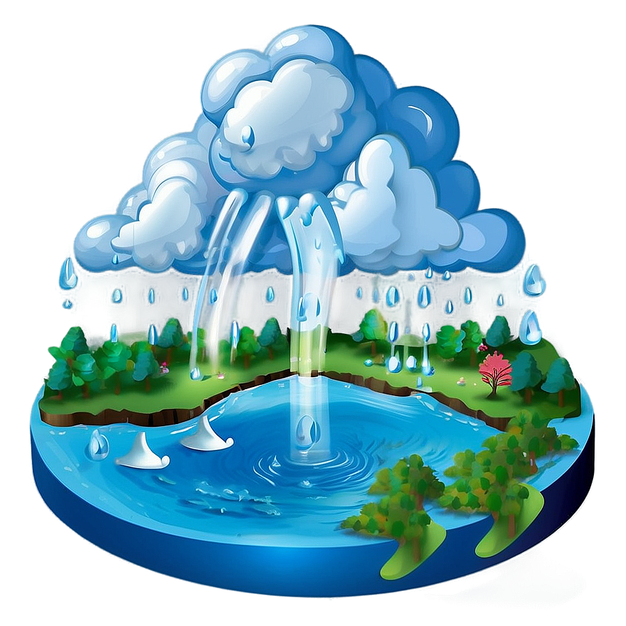 Water Cycle In Nature Png 37 PNG Image