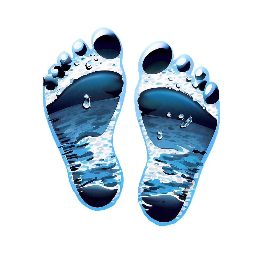 Water Footprints Png 05252024 PNG Image