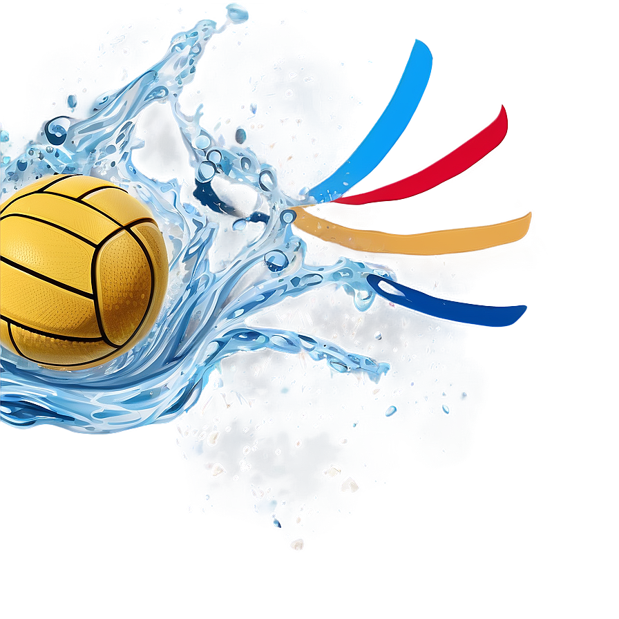 Water Polo Ball Art Png Ldp16 PNG Image