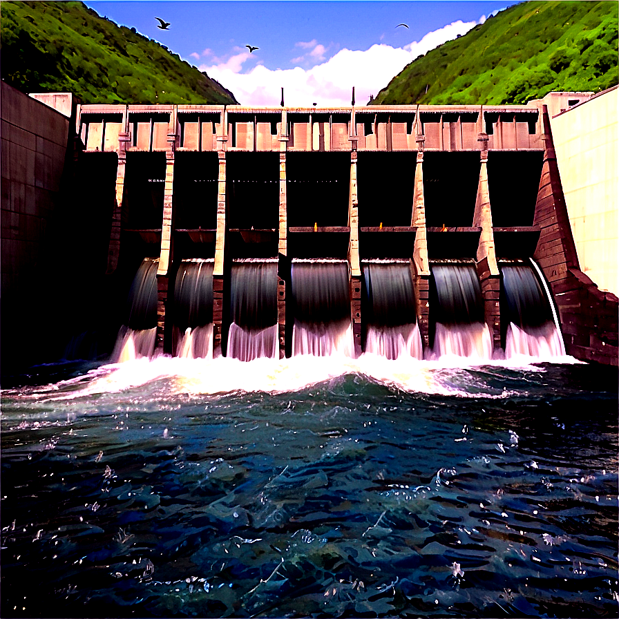 Water Power Dam Png 06202024 PNG Image